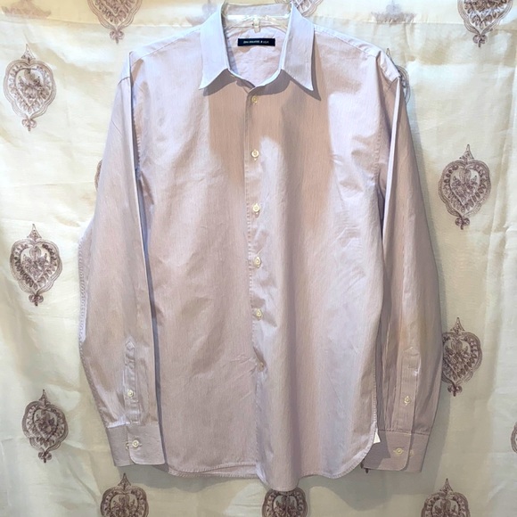 MEN JOHN VARVATOS USA LONG SLV BUTTON DOWN DRESS SHIRT SZ 16/L